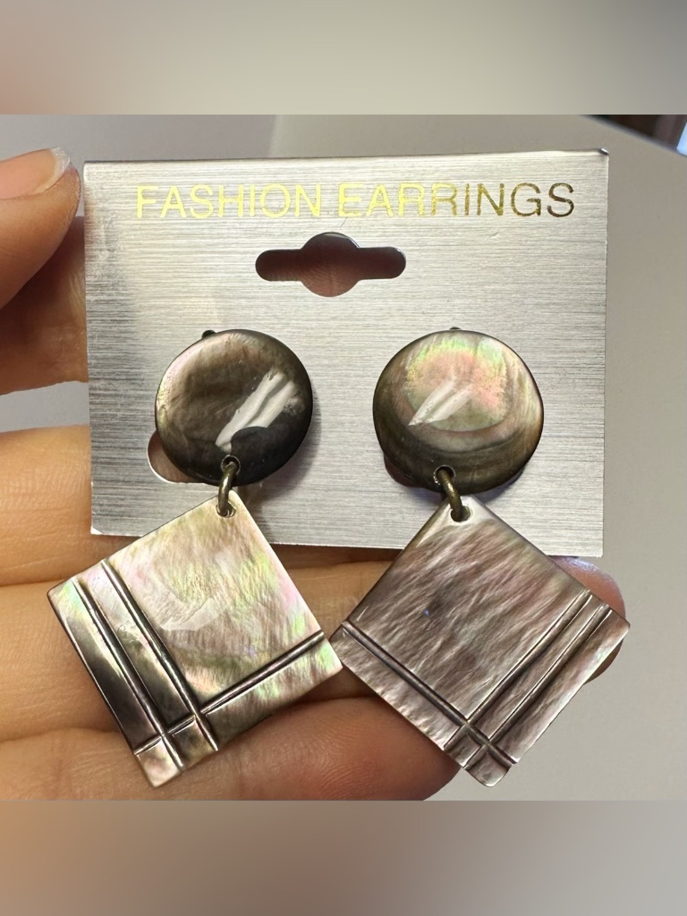 New Colorful Mother of Pearl Drop Earrings